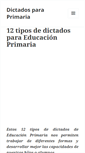 Mobile Screenshot of dictadosparaprimaria.com